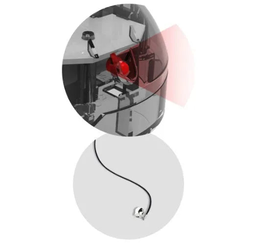 Smart automatic cat toy ball 7.2cm diameter with infrared laser on floor