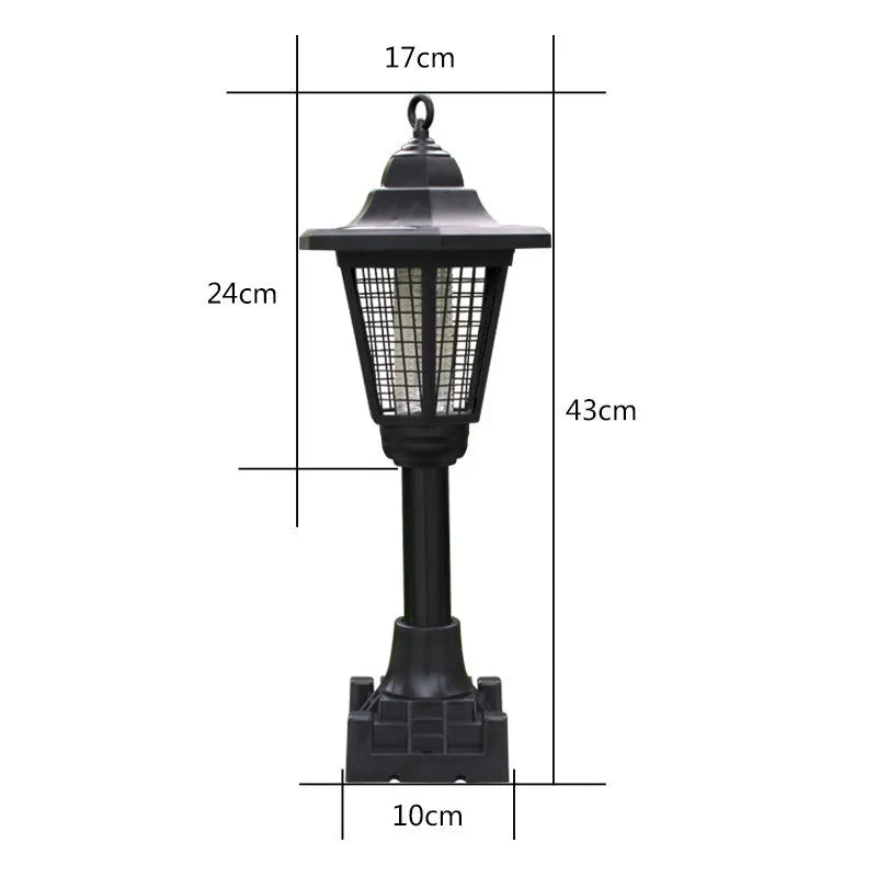 IP55 solar mosquito killer lamp 5W LED outdoor garden insect trap