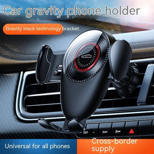 Black universal car air vent mobile phone bracket for navigation mounting