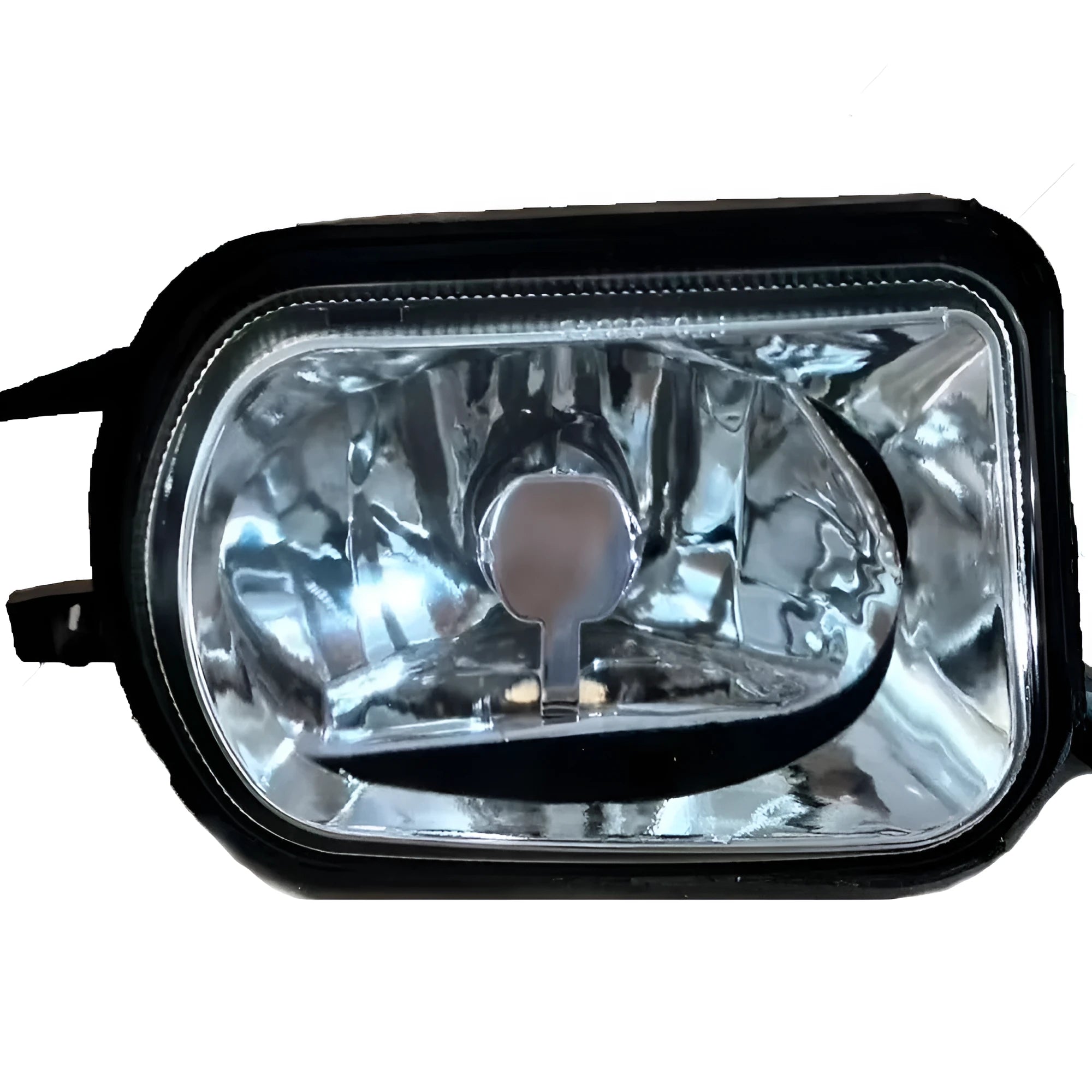 Mercedes-Benz W203 front fog lamp and daytime running lamp set showing left and right plastic units