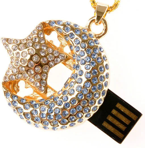 Jewelry Xingyue creative metal USB flash drive with USB 2.0 connector