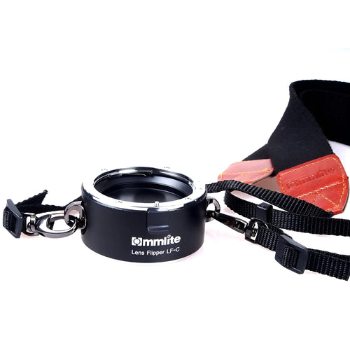 Aluminium alloy camera lens holder with stainless steel buckle and cotton strap for Canon Nikon Sony cameras