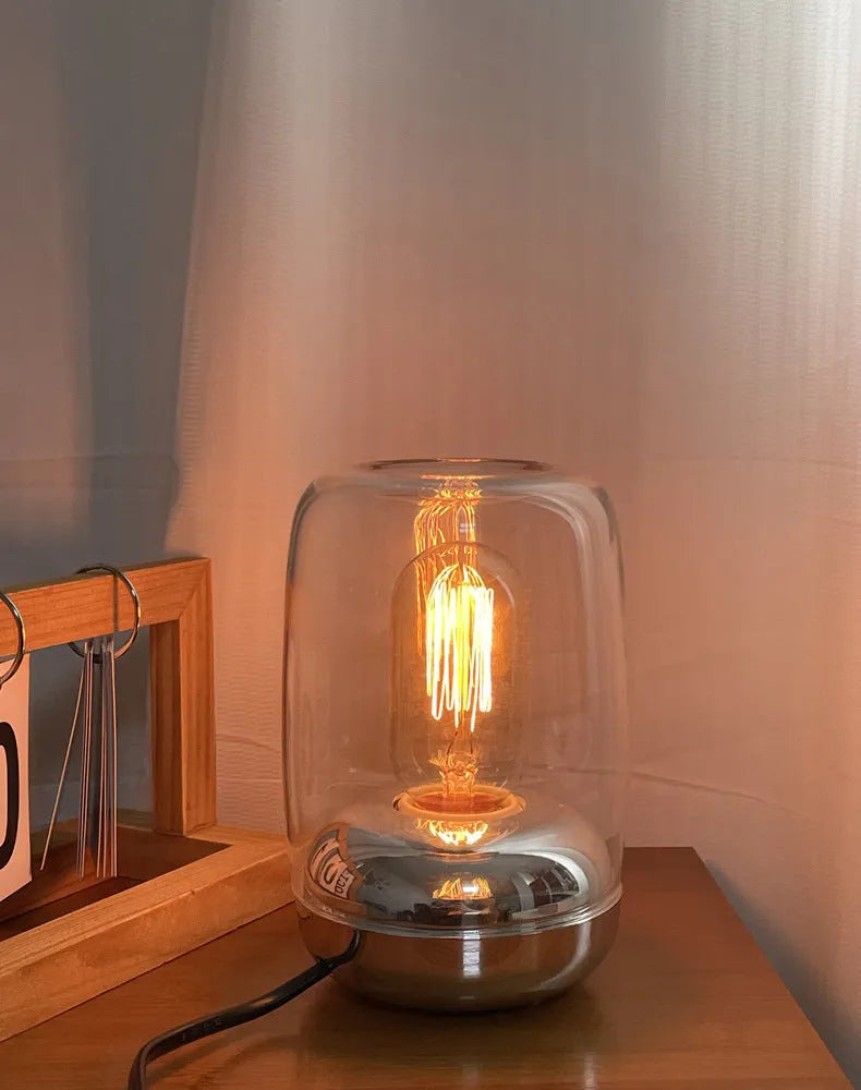 Geometric modern essential oil lamp with waterless ambience light for bedroom or living room