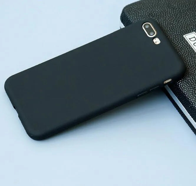 Frosted matte iPhone case in multiple colours showing slim 1.5mm thick soft shell design