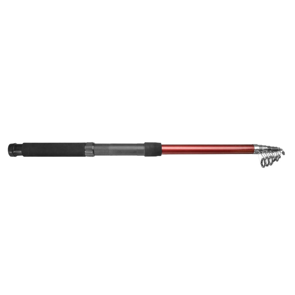 IP68 waterproof LED fishing rod light with telescopic pole and remote control on a 12V battery.
