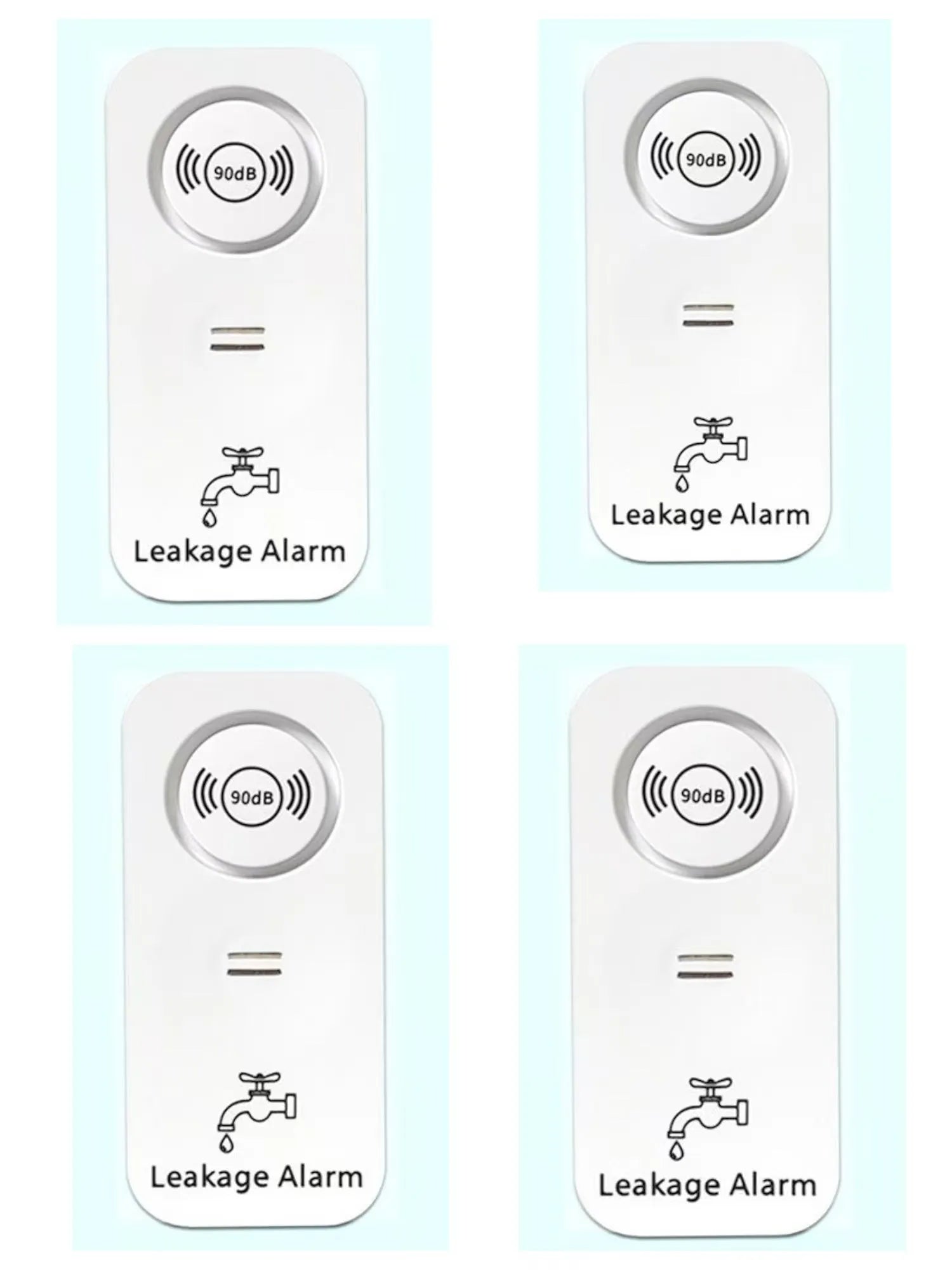 Independent wireless overflow sensor alarm for water leak detection in commercial and residential settings