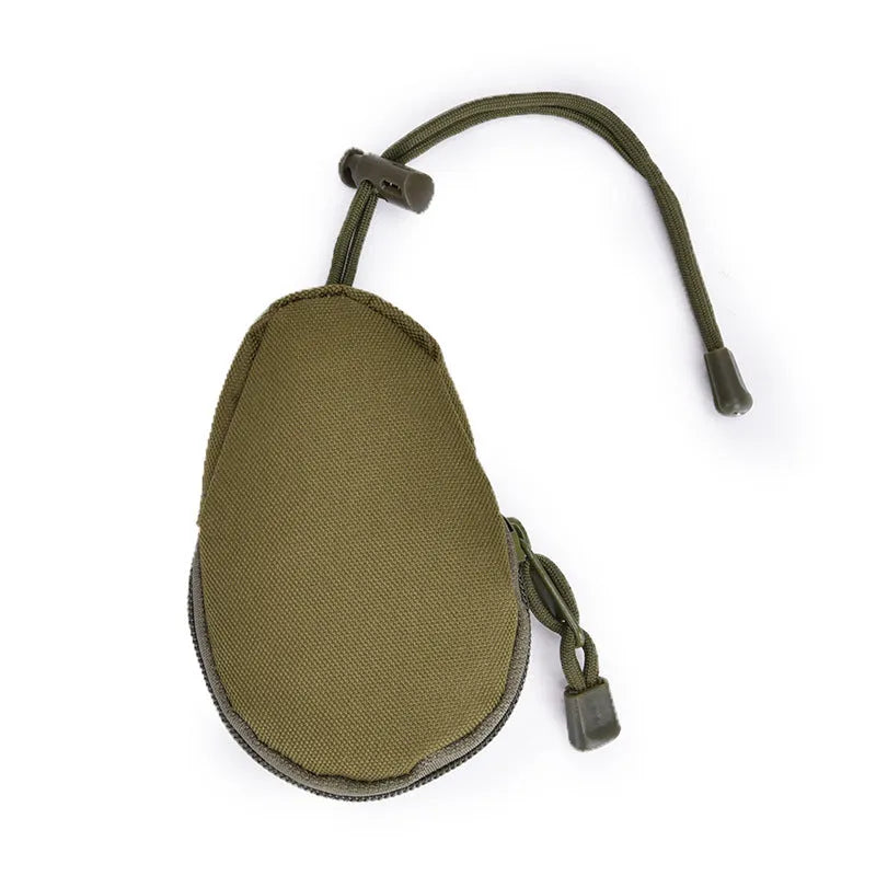 Outdoor Oxford cloth key bag with telescopic rope measuring 13cm by 8cm