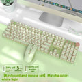 Matcha 87-key wired keyboard with white backlighting and multifunctional knob, aluminium alloy construction