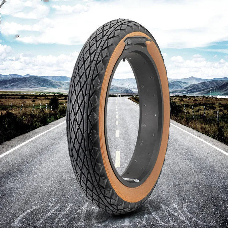 20x4.0 inch brown rubber replacement tyre for snowmobiles and electric beach cars