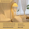 Retro vertical table lamp with a choice of log white or wine red shade, designed for bedside and sofa edge use