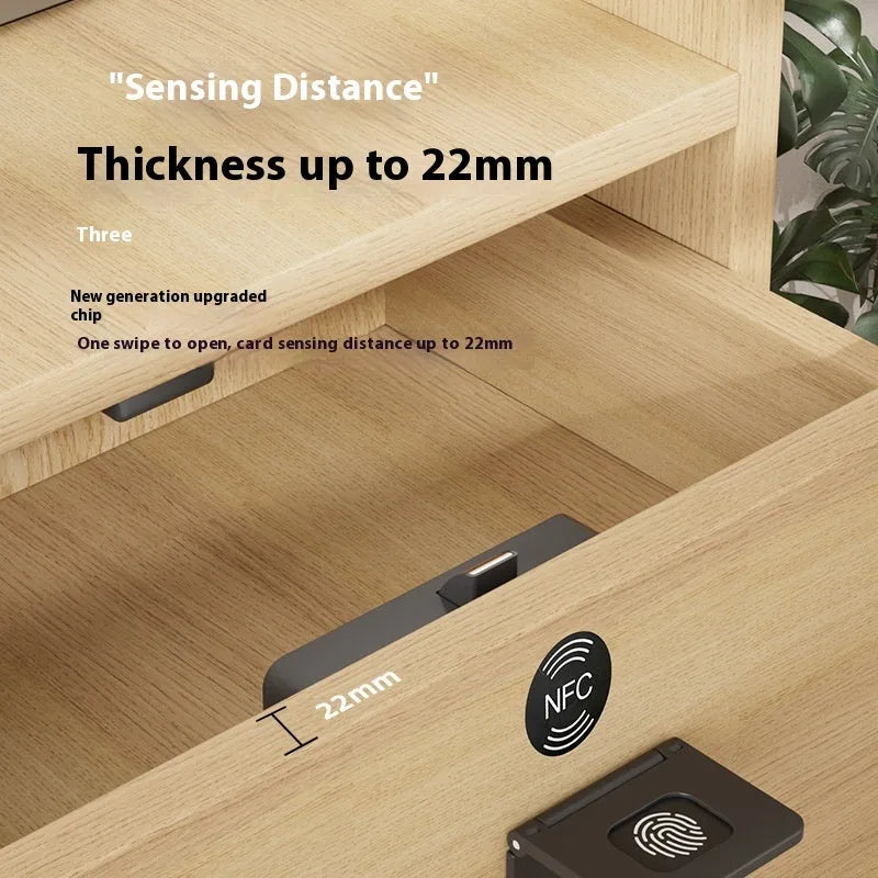 F079 punch-free invisible drawer lock with key for wardrobe and sauna