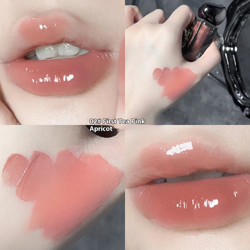 Glacier Lava Lip Lacquer mirror makeup gloss in seven colour options for skin tone enhancement