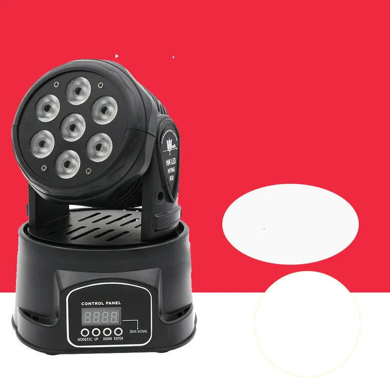 Black moving head LED stage light four in one par light with aluminium alloy shell surface mount
