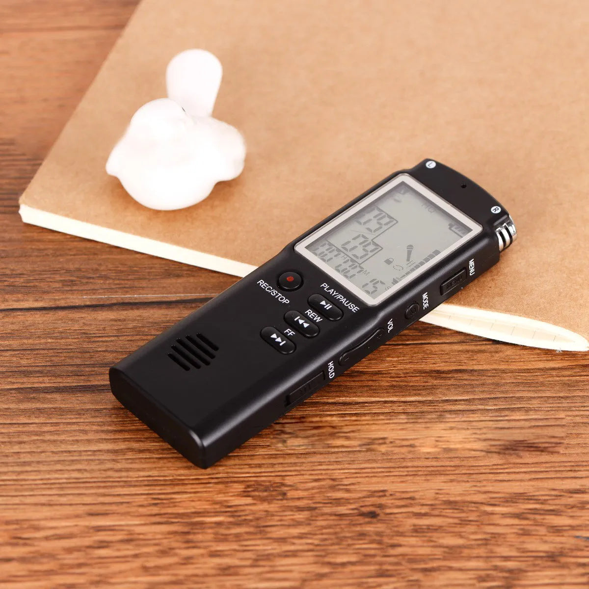 Original USB professional voice recorder with 8GB memory, built-in microphone, and telephone recording feature