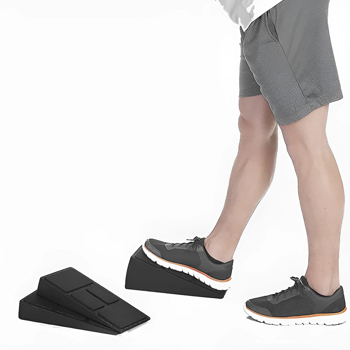 EPP stretch board adjustable oblique pedal in black, placed on a flat surface for sports training workouts