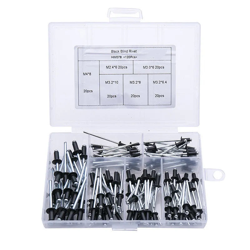 Black metal electric drill rivet gun tool with three-jaw chuck measuring 173mm long