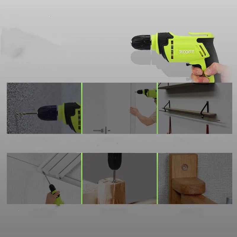 450W pistol grip electric drill with variable speed control and 10mm chuck