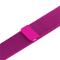 Stainless steel watch strap in silver showing linked bracelet design for 22mm or 24mm width.