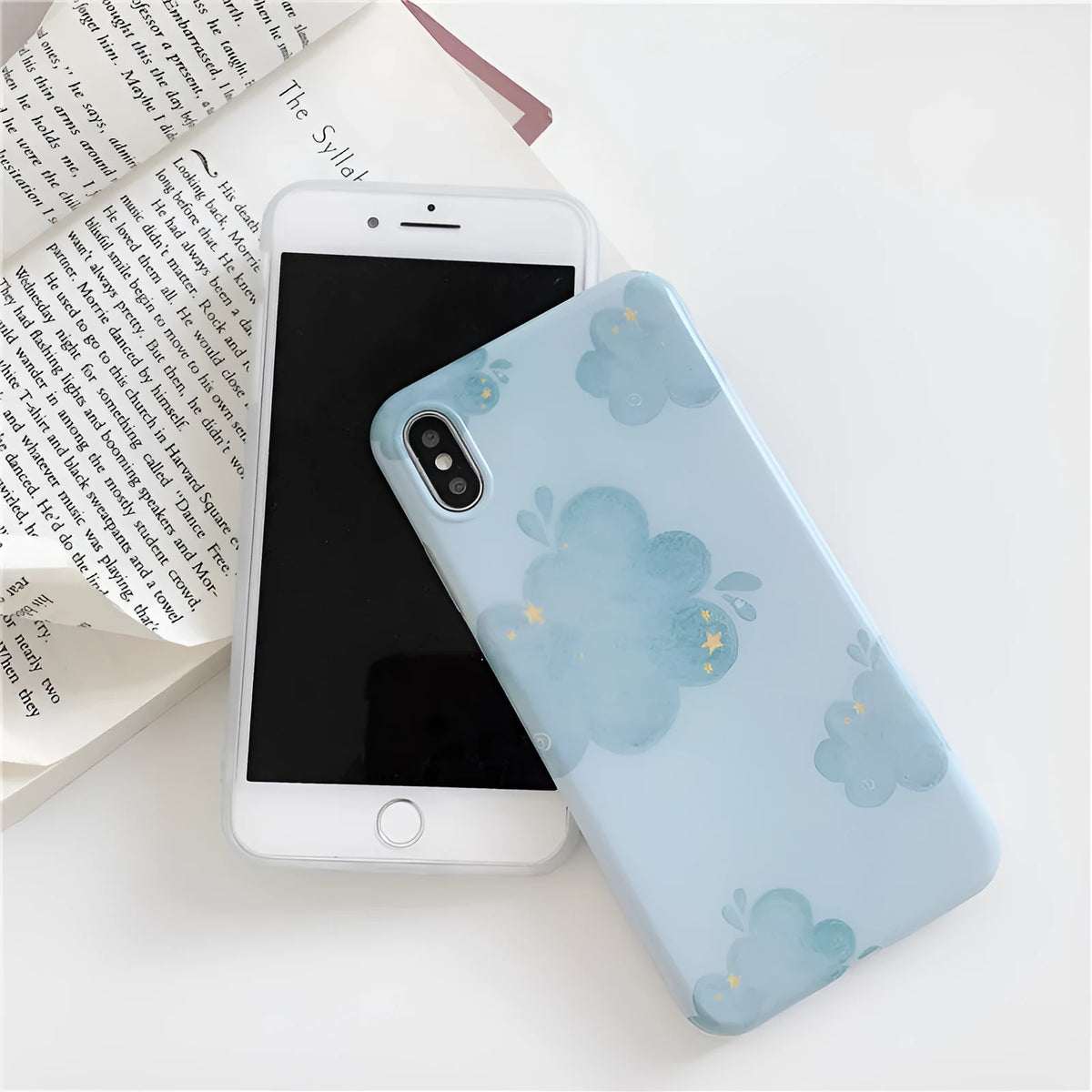 Nebula Star TPU phone case for iPhone, star pattern, flexible protective cover