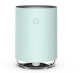 Green night light humidifier diffuser with coloured LED illumination and mist output