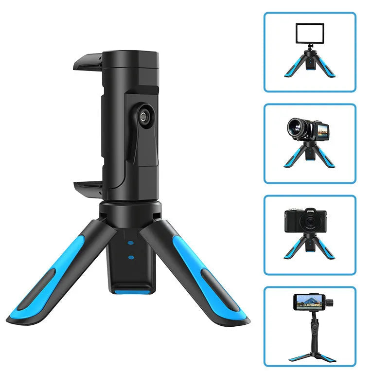 Blue portable bedside lazy stand with 360 degree rotation for mobile phones and tablets