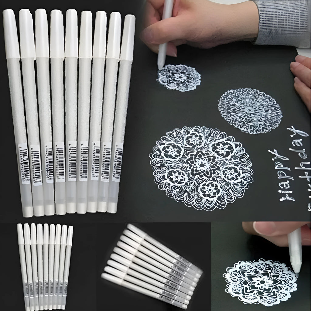 Touchnew highlight pen for card art with 0.8mm tip in golden, silver and white colours