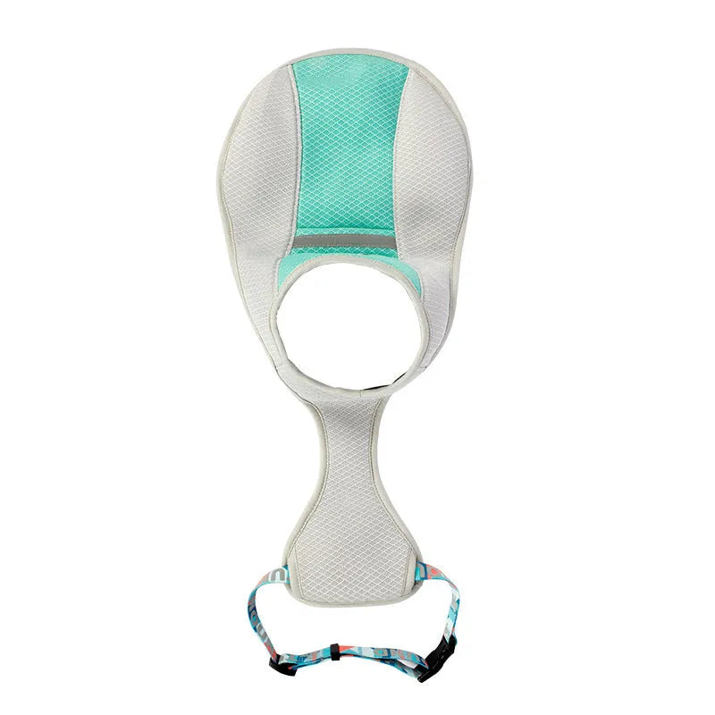Dog cooling vest in blue made of cloth, available in sizes S to XL, casual style for dogs