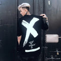 XXVDOPE cotton T-shirt in Golden Silver White regular fit short sleeve round neck