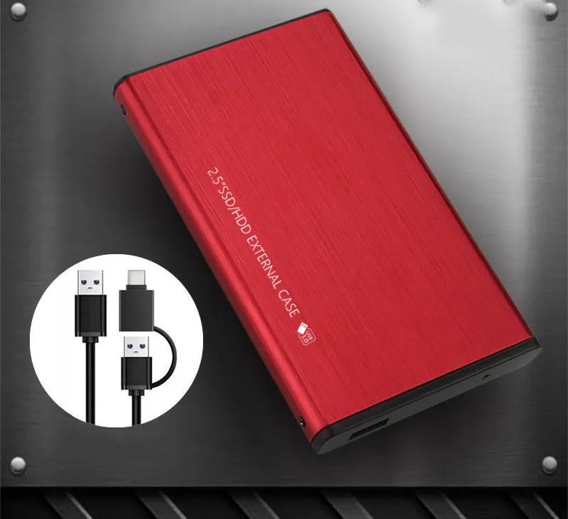 2.5 inch SATA USB 3.0 aluminum external hard drive enclosure for notebook HDD or SSD