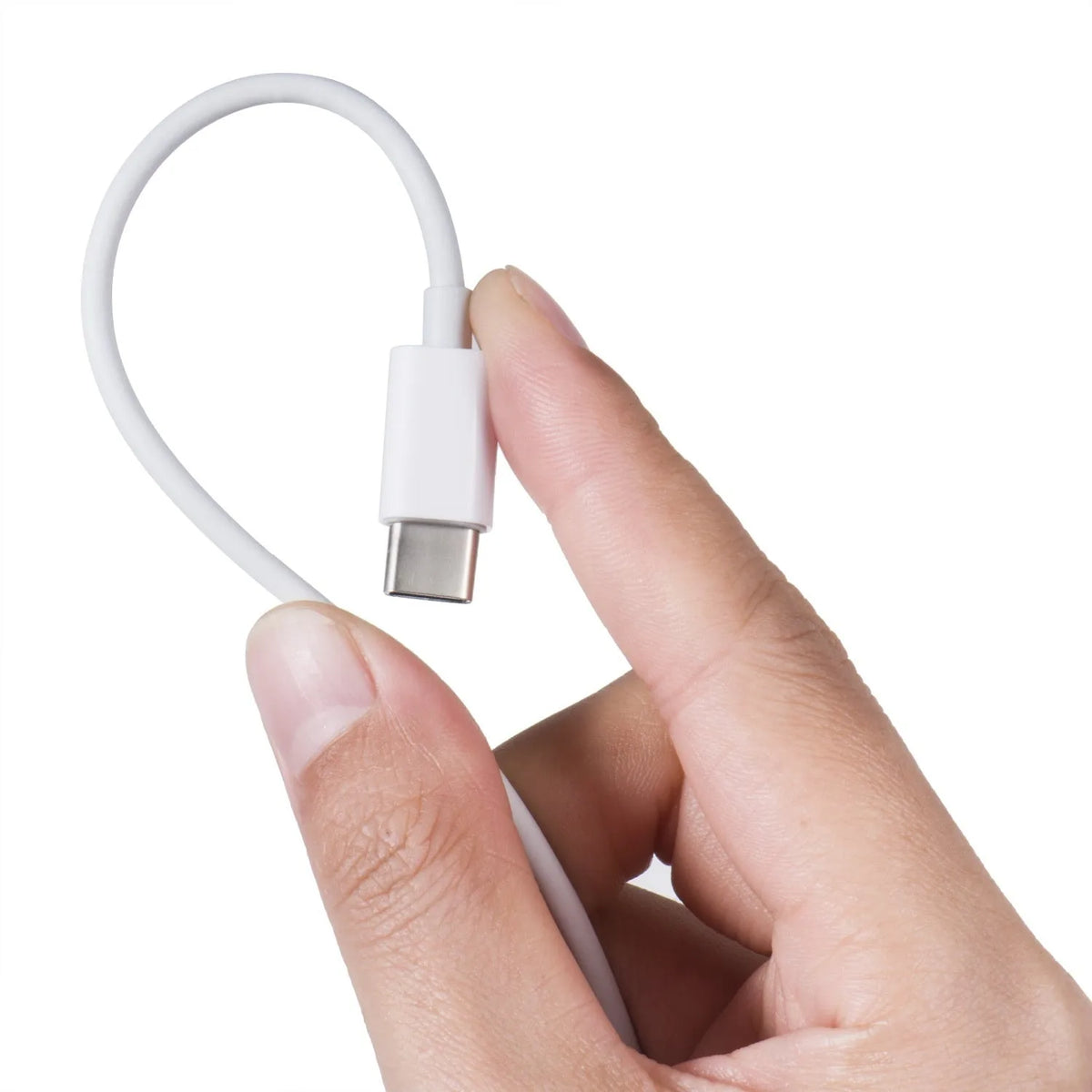 White 6A Type-C fast charging cable 1 metre length with TPE jacket