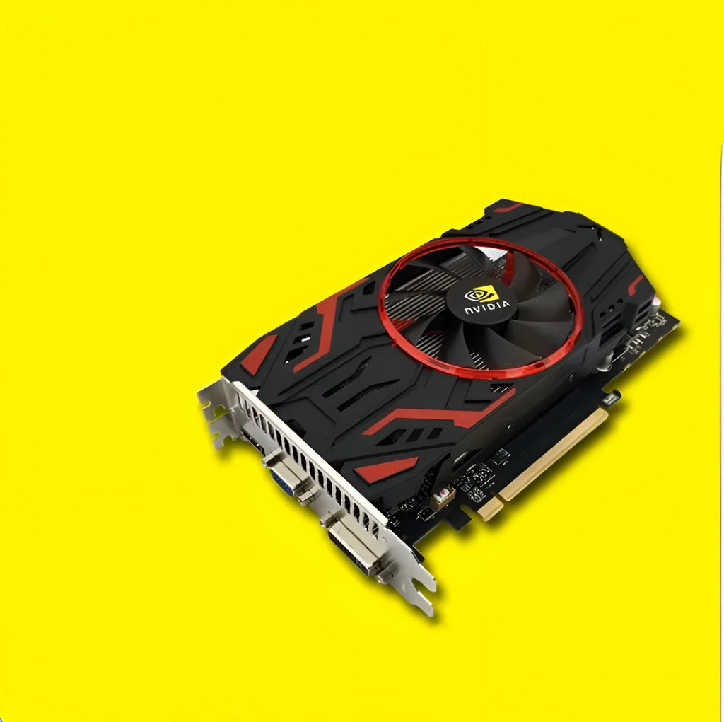 GTX1050 2GB PCI-E discrete graphics card with HDMI DVI VGA ports in black