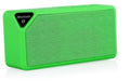 Cannon X3 cube-shaped wireless Bluetooth speaker in five colour options showing portable design