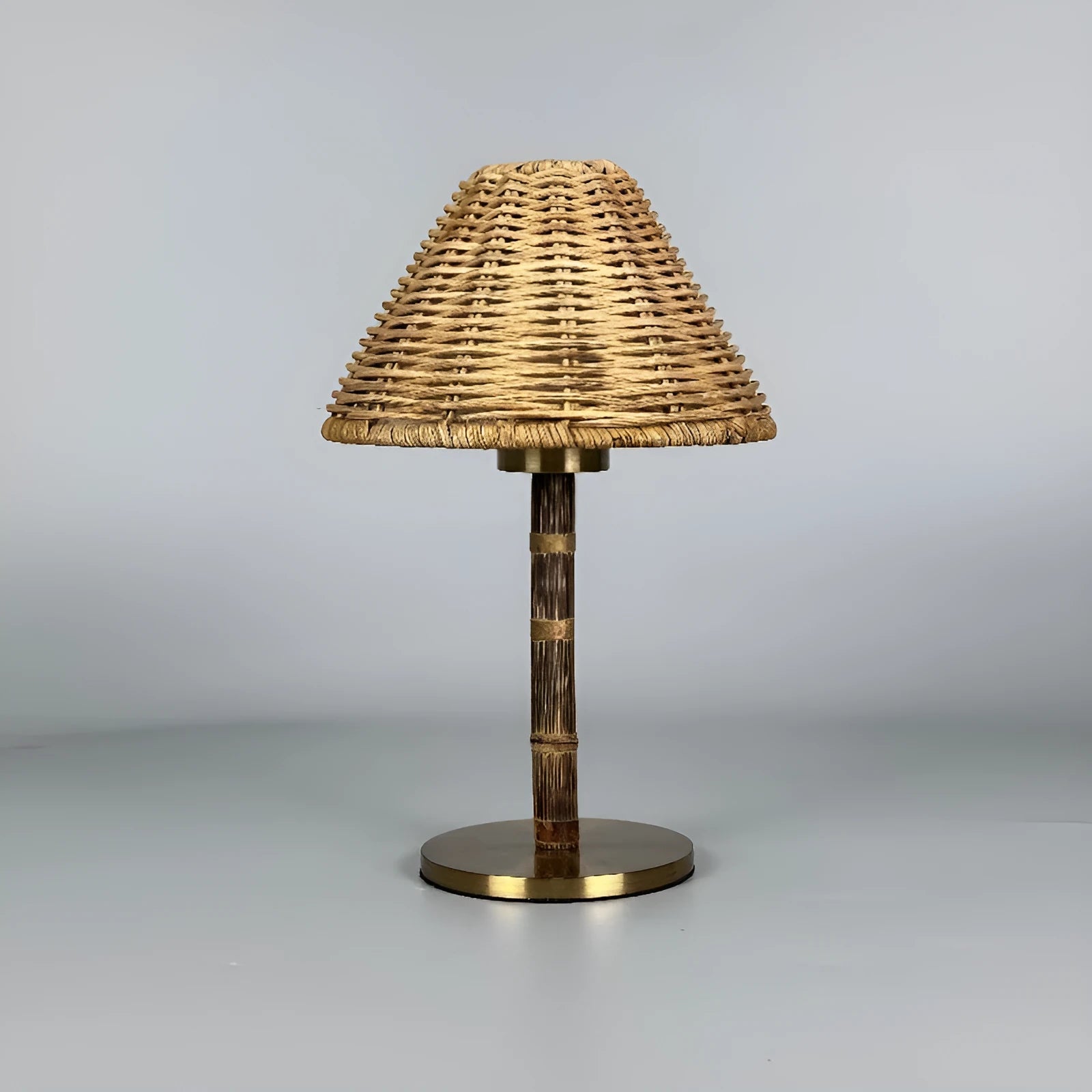 Gold alloy LED desk lamp with 3W warm white light, Type-C charging port visible on base