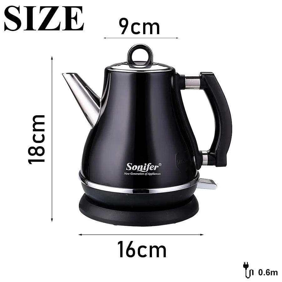 Son-mother pot set ceramic teapot 1.2L capacity stainless steel construction black blue red colours