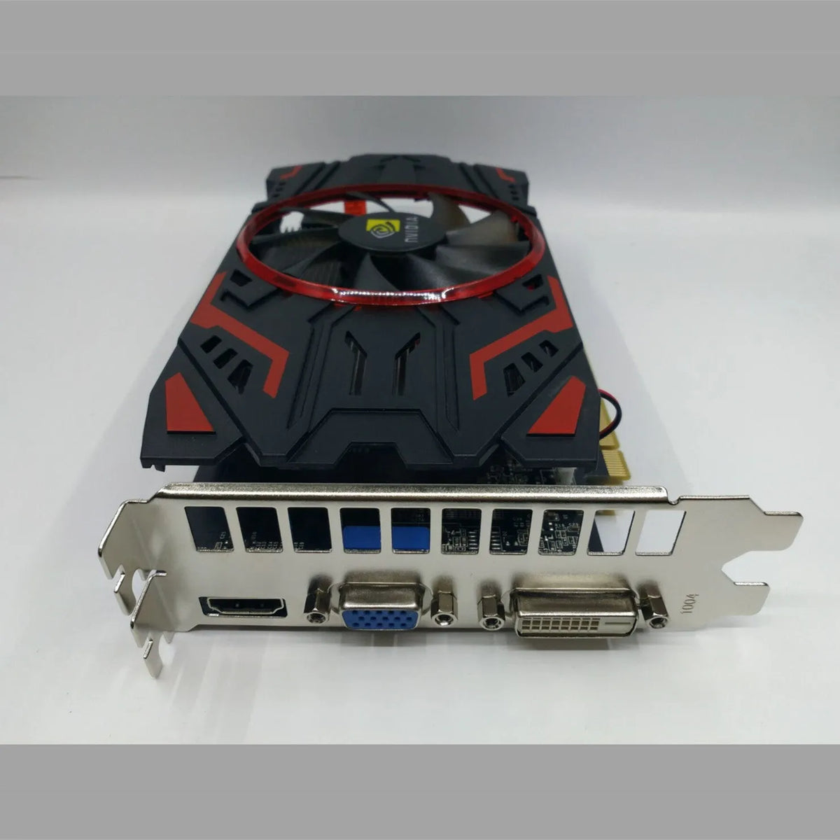 GTX1050 2GB PCI-E discrete graphics card with HDMI DVI VGA ports in black