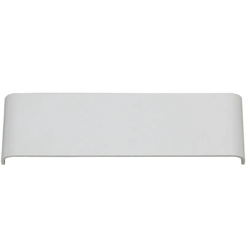 Modern minimalist 12W aluminium alloy wall light with 3000K warm light in black finish for indoor hallway installation