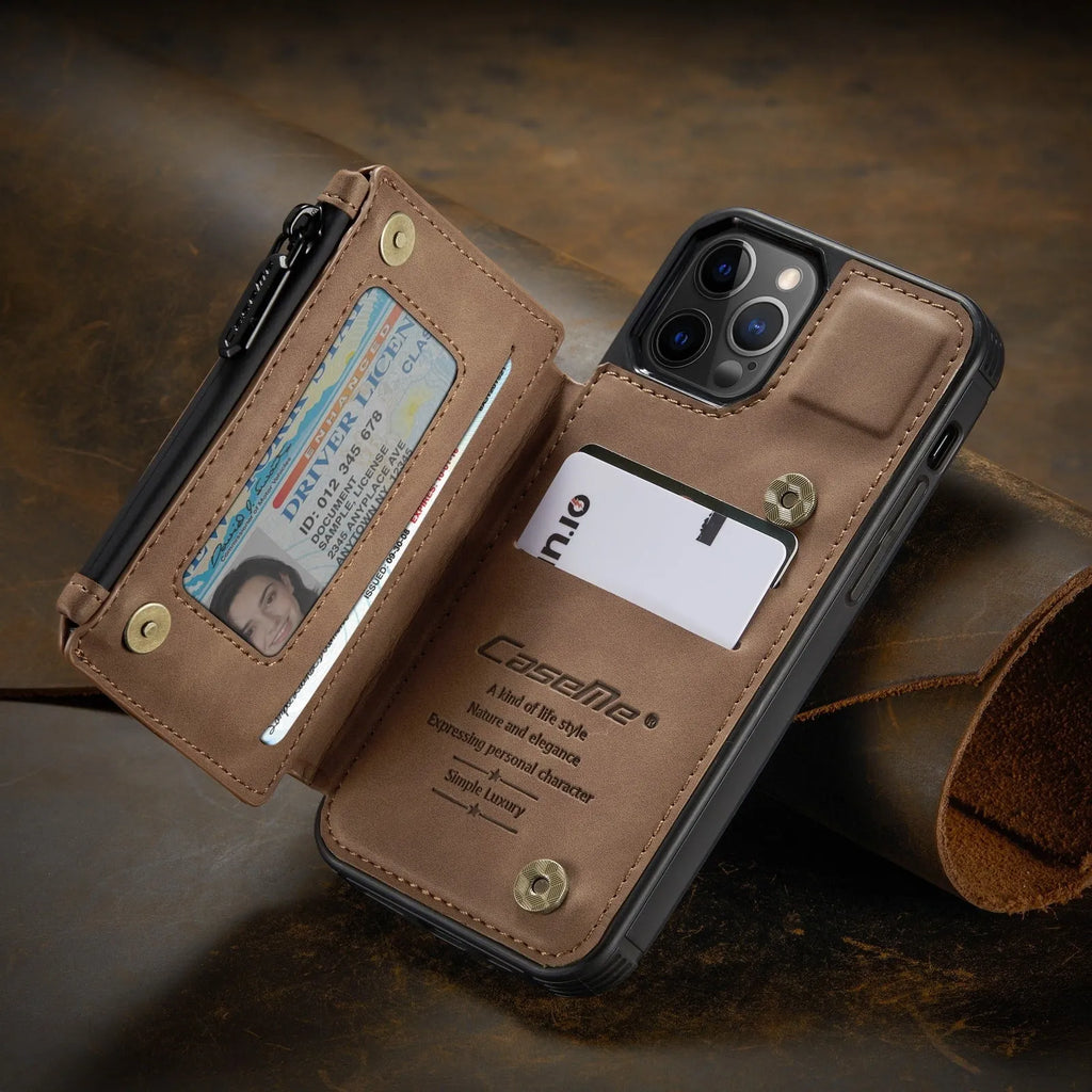 Handmade mobile phone case with anti-theft brush holster in multiple colour options