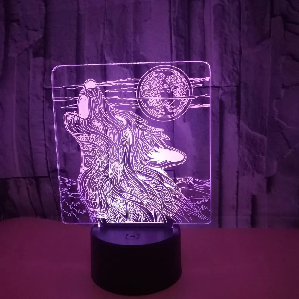 Compact white ABS base LED desk lamp with touch controls and remote, displaying multiple colour options.