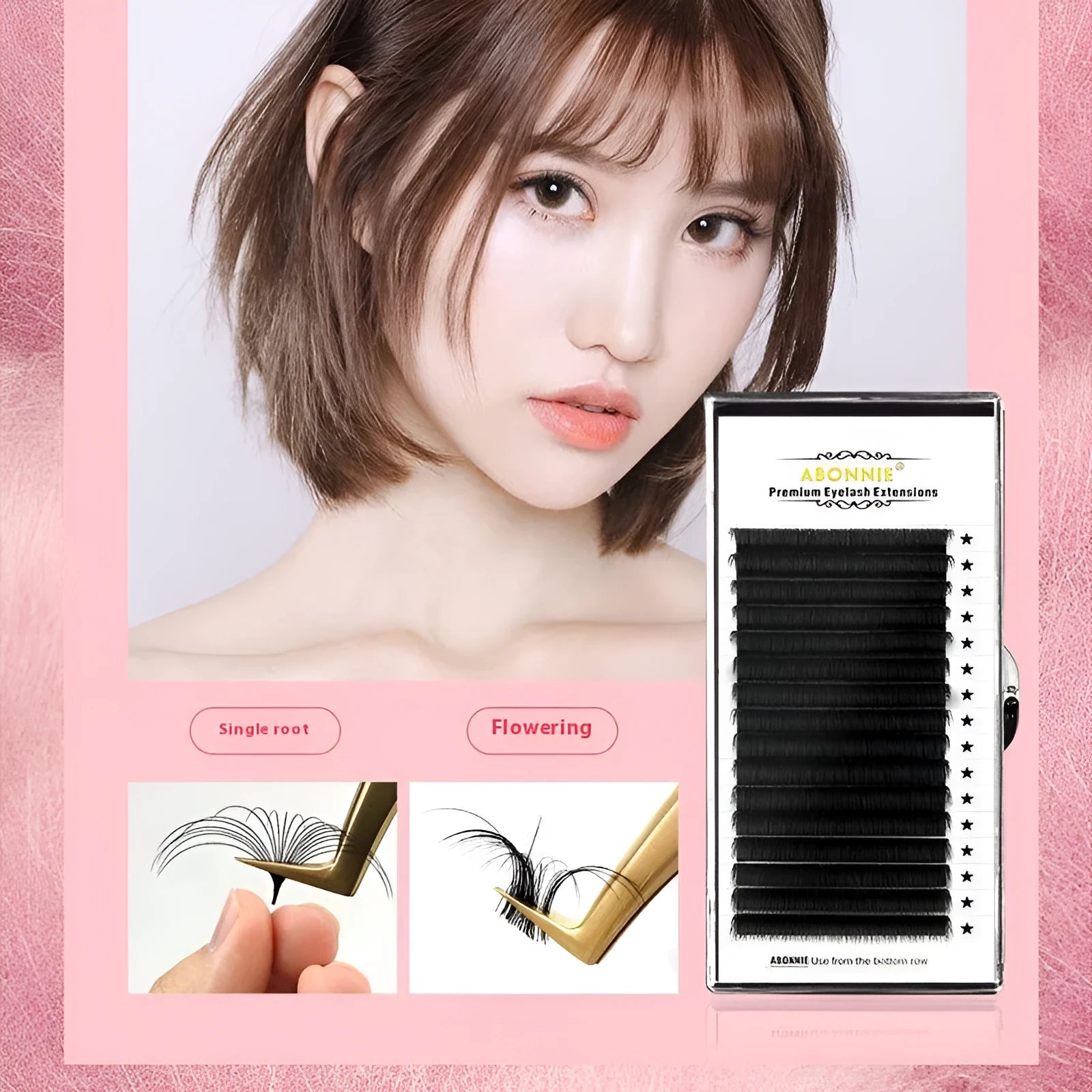 16-row dense mink hair false eyelashes in matte round wool construction with multiple length options