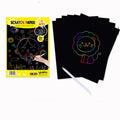 Children's handmade drawing paper in solid colour for scraping with A4 and 16K size options
