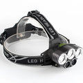 Fixed focus strong light LED headlight for outdoor camping with 300-500 metre range