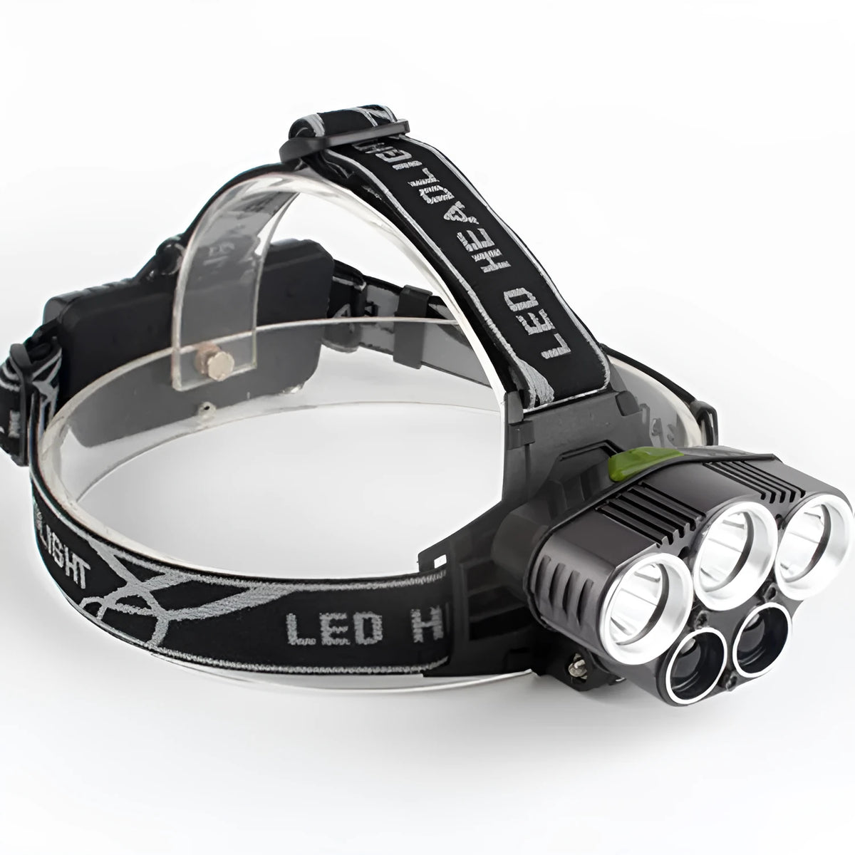Fixed focus strong light LED headlight for outdoor camping with 300-500 metre range