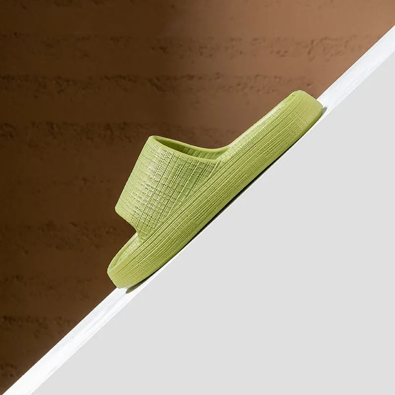 Adult unisex EVA non-slip toe ring slippers in five colours with injection-moulded sole