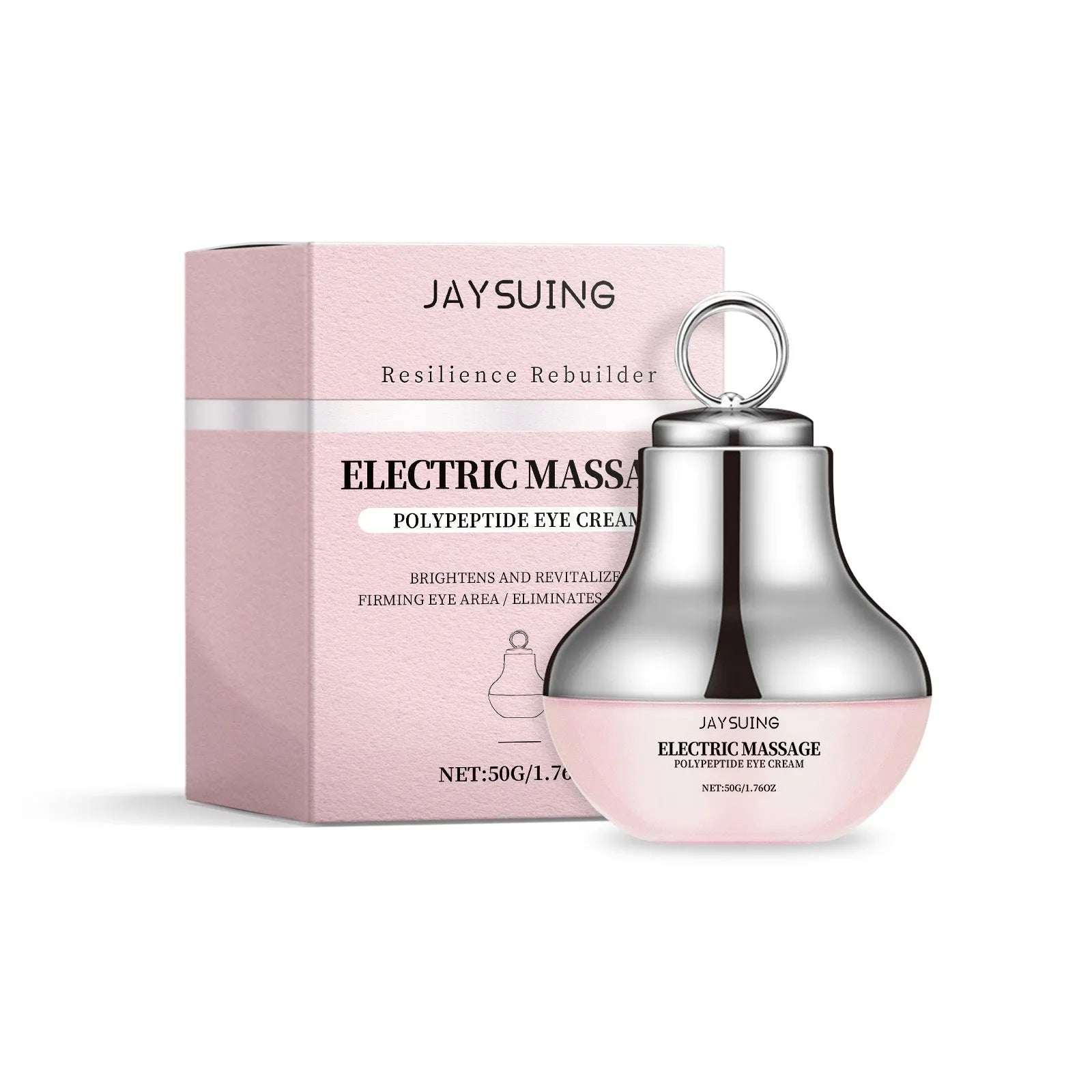 Jar of electric firming eye cream with lifting action and massage function, 50g.