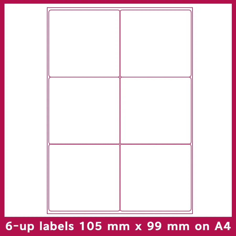 Pack of blank white A4 FBA label paper sheets for printing barcodes