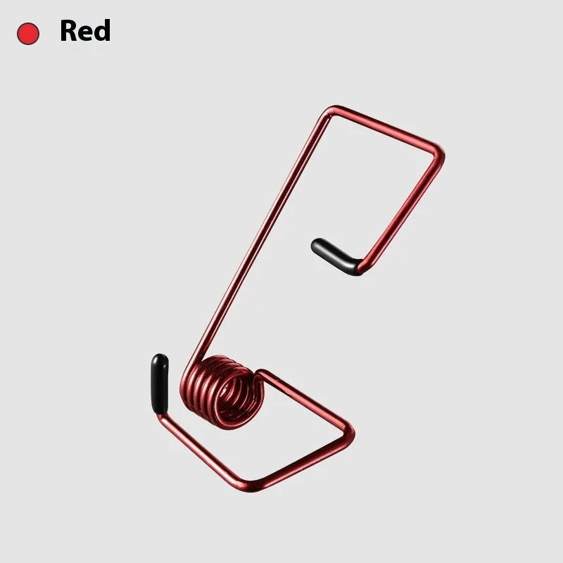 Wiper blade arm booster spring made of high strength spring steel in black finish