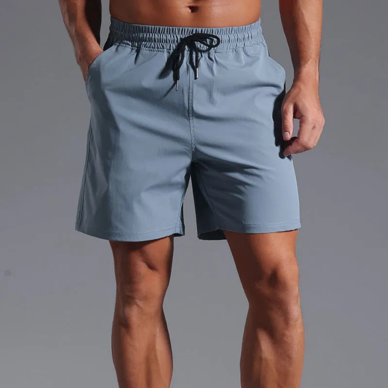 A pair of men's loose-fit casual shorts in a straight cut style, shown in one of the available colours.