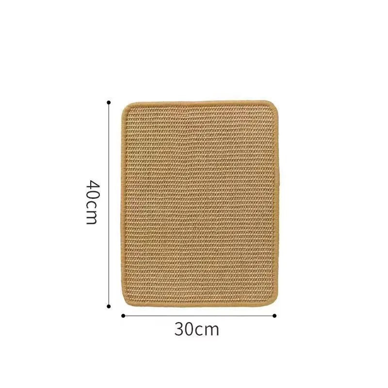 Sisal blanket cat scratching board in pastoral style, shown in two size options.
