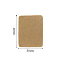 Sisal blanket cat scratching board in pastoral style, shown in two size options.