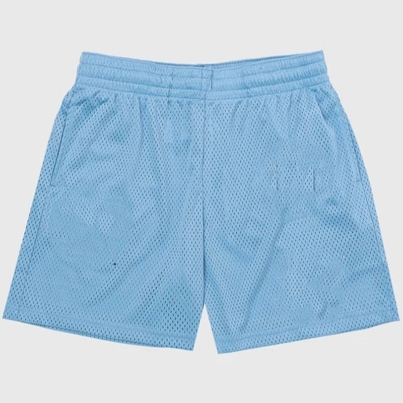 Men's Mesh Quick-drying Shorts for running sports, fitness and body shaping in black, red, grass green, purple or sky blue, featuring breathable chemical fibre fabric and available in sizes M, L, XL, 2XL and 3XL for summer workouts and training sessions